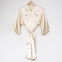 Peignoir en satin - champagne