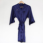 Peignoir en satin - Bleu royal