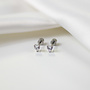 Boucles d'oreilles Coeur de Marie 4mm