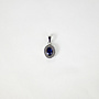 Pendentif Plumbago zircons - Argent