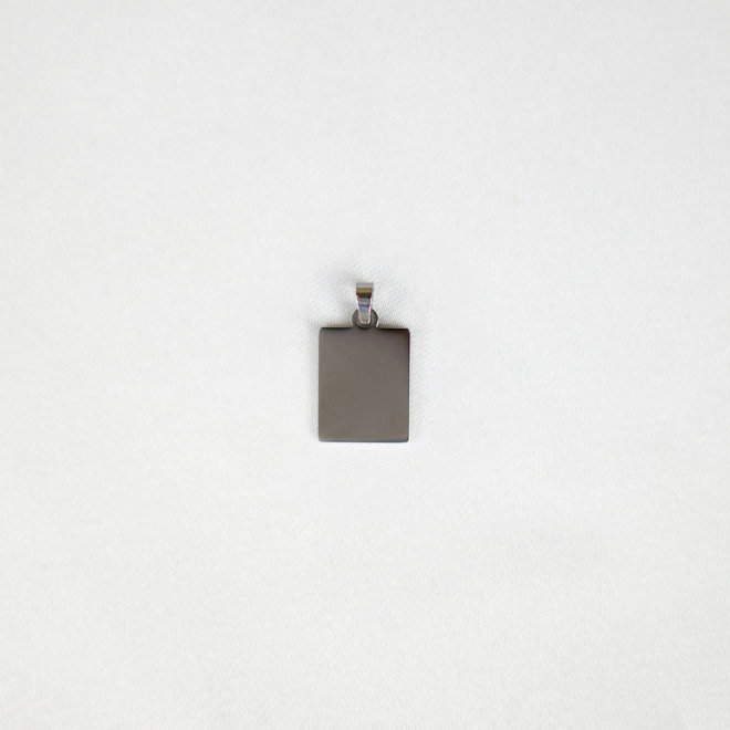 Pendentif rectangle Mioga - Argent