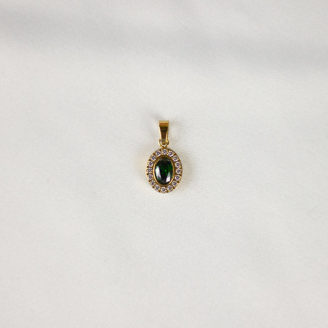 Pendentif Civette zircons - Or