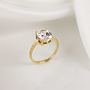 Bague zircon oval Bilimbi - Or