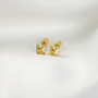 Boucles d'oreilles lettre K