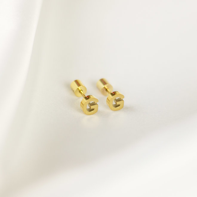 Boucles d'oreilles lettre G