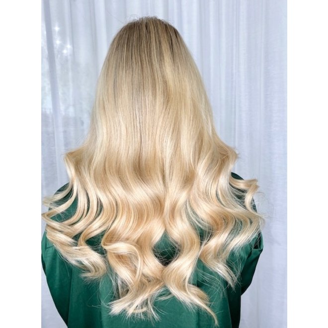 Extensions à micro-anneaux Blond Balayage Doré 20"