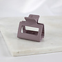 Pince à cheveux carrée - Lilas mat