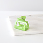 Pince à cheveux carrée - Vert moyen glossy