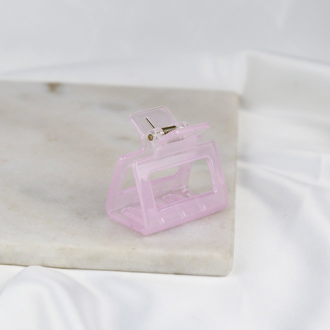 Pince à cheveux carrée - Lilas clair glossy