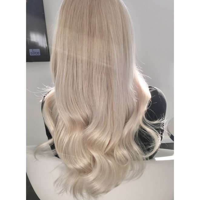 Extensions à micro-anneaux Blond Polaire 24"