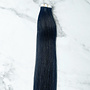 Extensions à bandes adhésives Noir Soyeux 20''