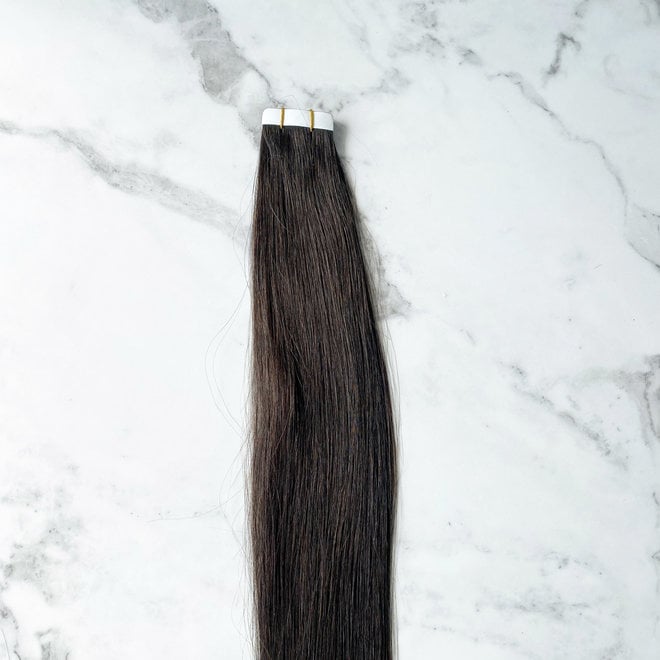 Extensions à bandes adhésives Brun Noir 20''