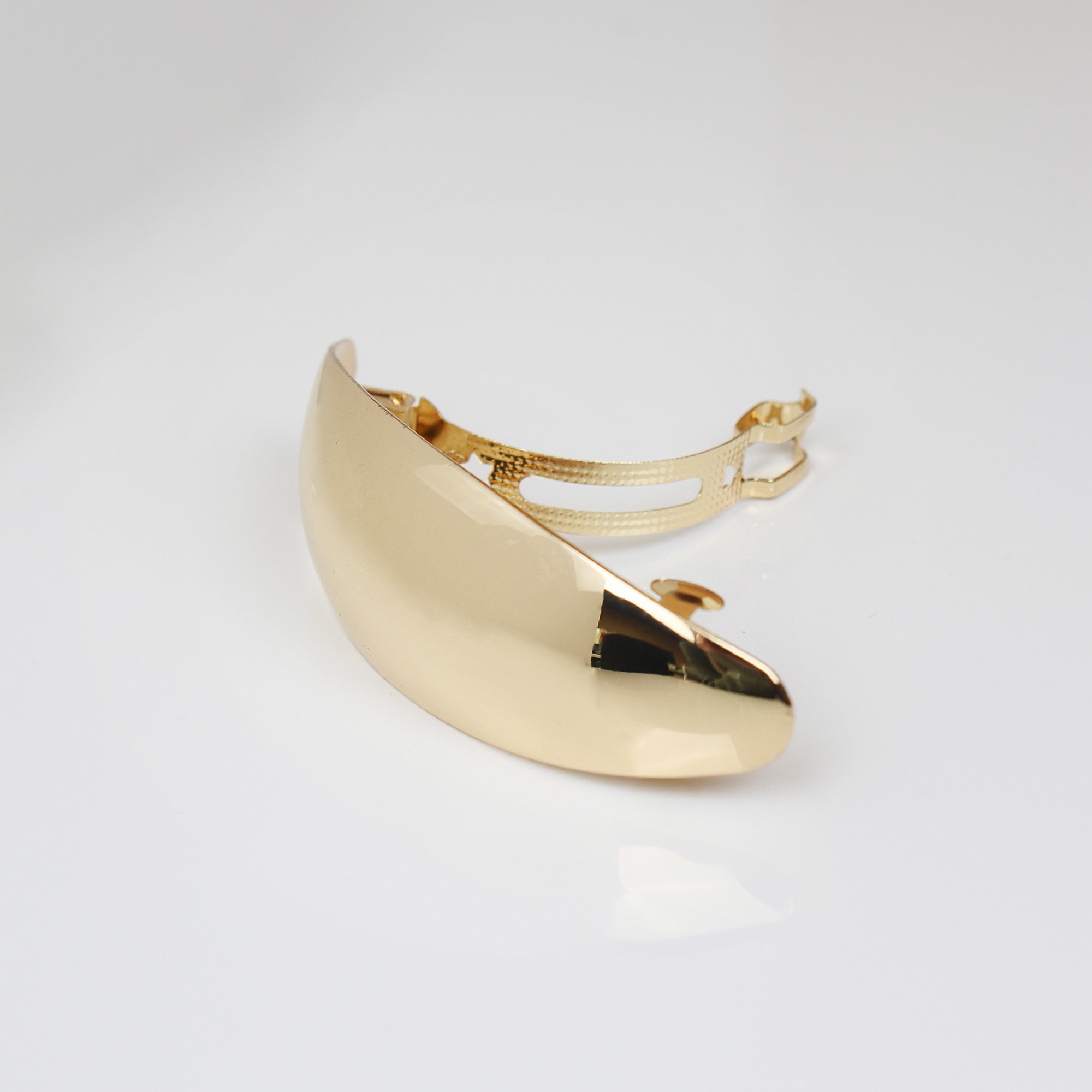 Barrette à Cheveux Métal Pointue - Thème Paris, Couleur Argenté - Occasion, Style Rétro
