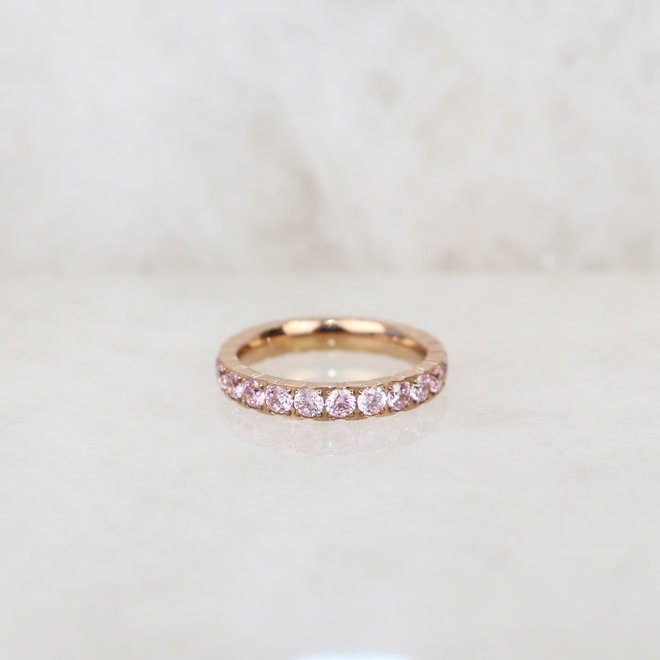 Bague éternité Palmina - Or Rose