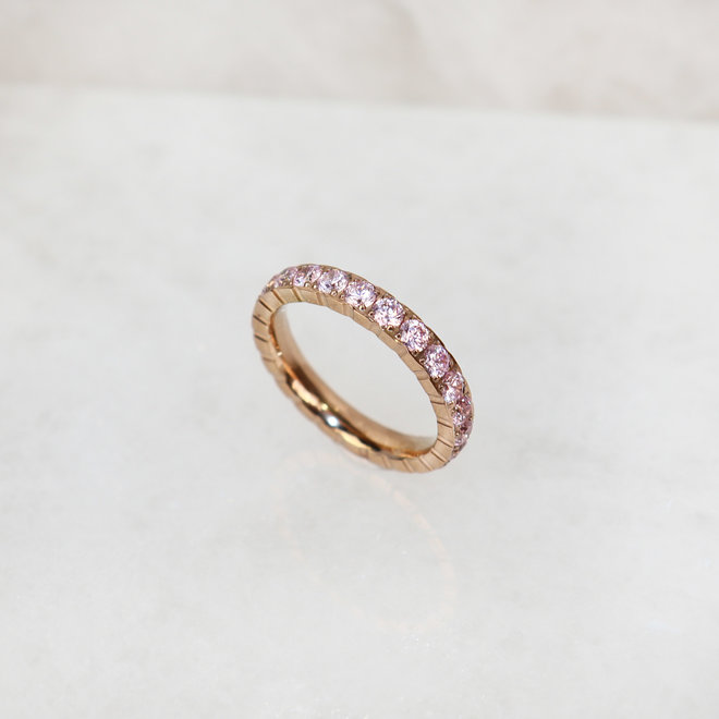 Bague éternité Palmina - Or Rose