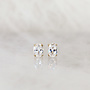 Boucles d'oreilles stud Oval - Très Petit