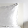 Taie d'oreiller en soie mûrier pure Ivoire  - King