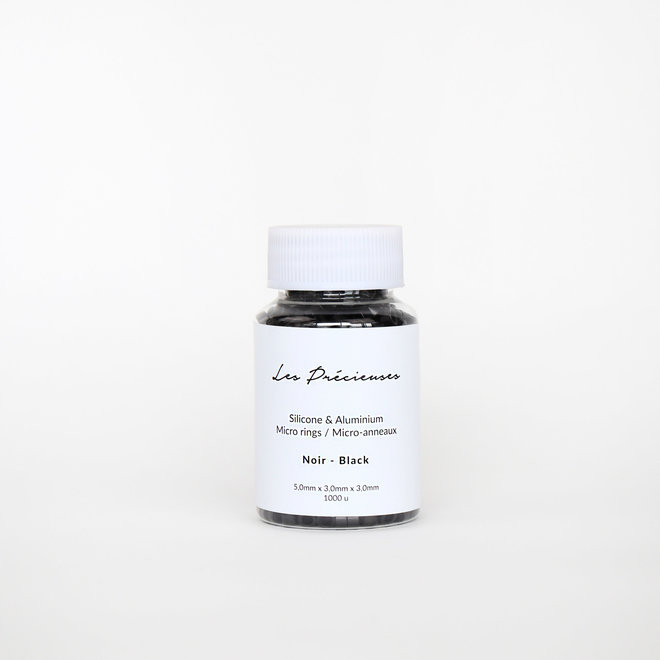 Paquet de micro-anneaux - Noir