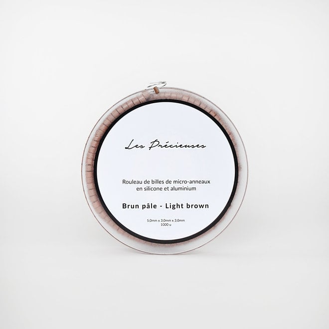 Roulette de 1000 micro-anneaux - Brun clair