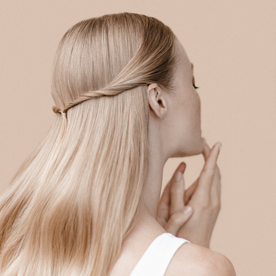 Cheveux exposés au soleil