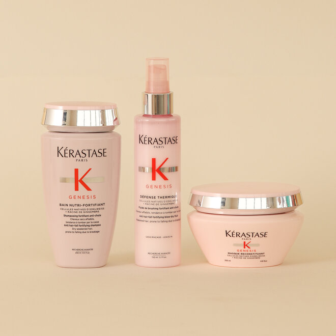 Routine Genesis fortifiante pour cheveux secs et épais