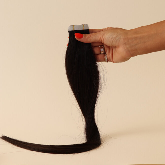 Brun Noir #1B - Extensions à bandes adhésives 20'' & 24''