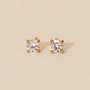 Boucles d'oreilles Stud Solitaires - 5mm