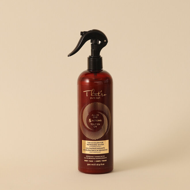 Eau rafraîchissante et accélératrice  de bronzage tout-en-un - 500ml