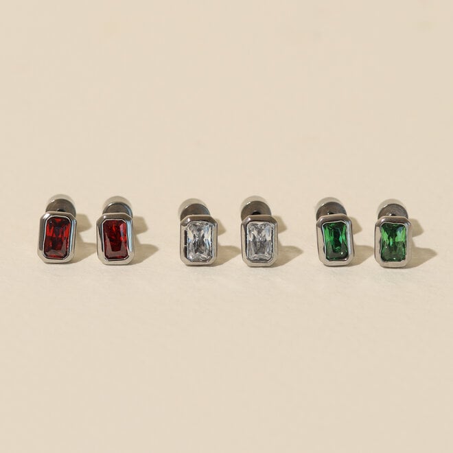 Boucles d'oreilles Stud Grenada - Argent