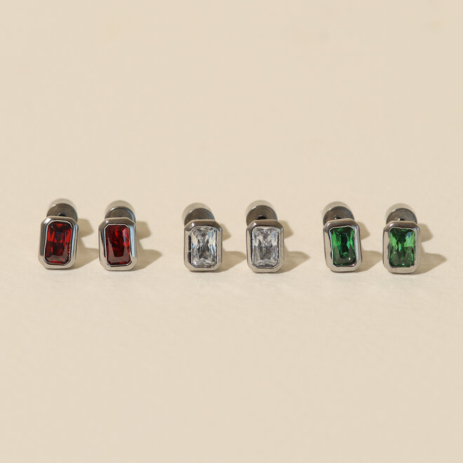 Boucles d'oreilles Stud Grenada - Argent
