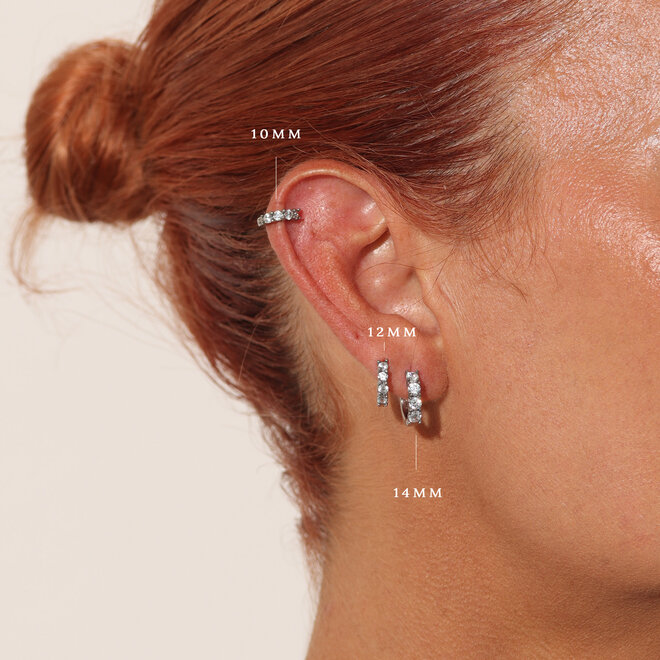 Boucles d'oreilles huggies Comares - Argent