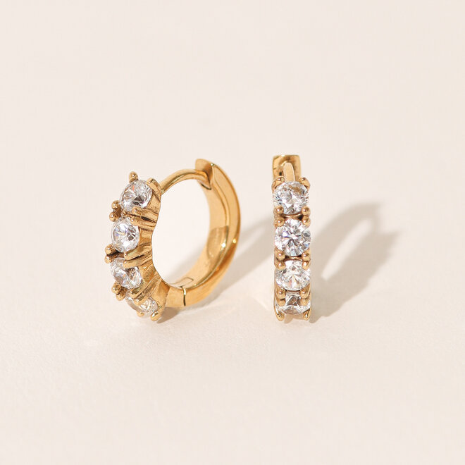 Boucles d'oreilles huggies Comares - Or