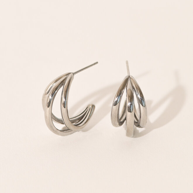 Boucles d'oreilles Milos - Argent