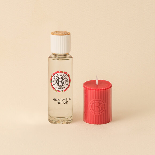Coffret parfum & chandelle - Gingembre rouge