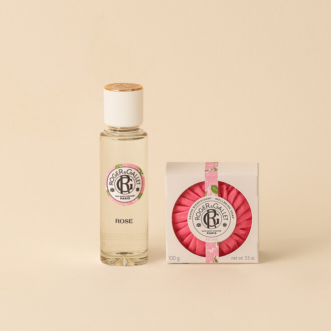 Coffret parfum & savon - Rose