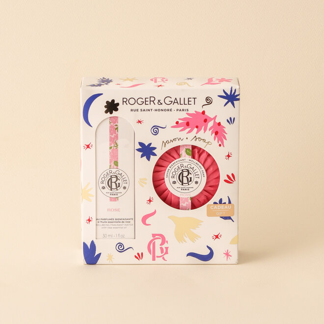 Coffret parfum & savon - Rose
