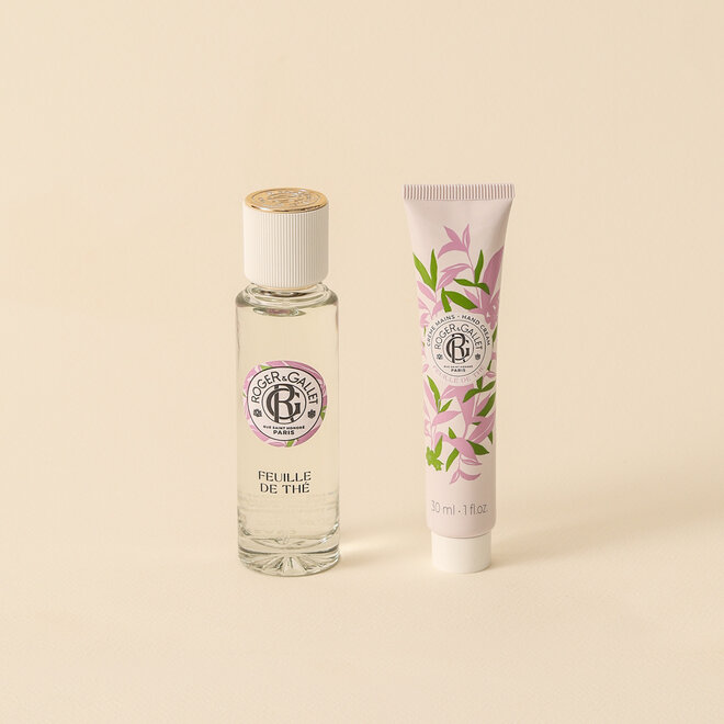 Coffret parfum & crème à mains - Feuille de thé
