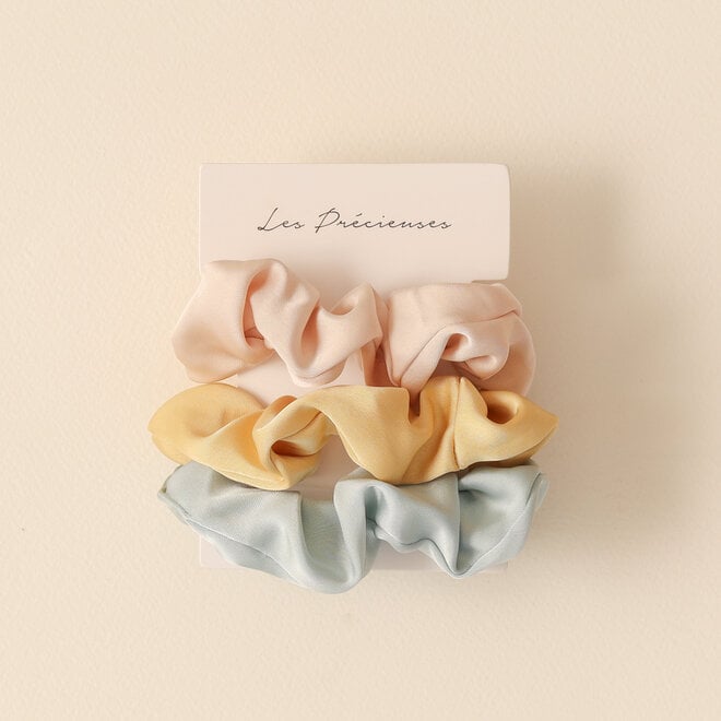 Trio Minis Chouchous en satin - Lagoon