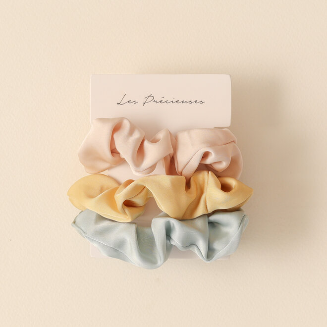 Trio Minis Chouchous en satin - Lagoon