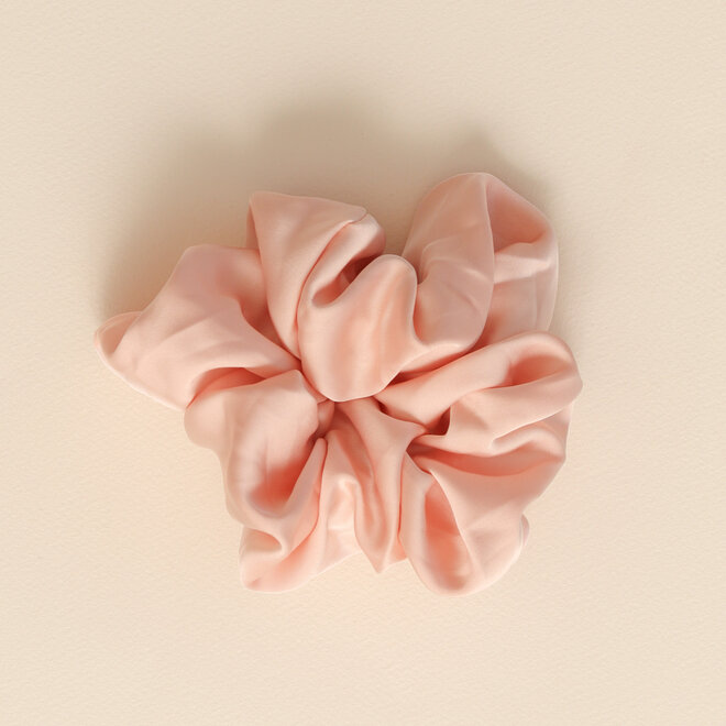 Chouchou satiné - Rose pâle