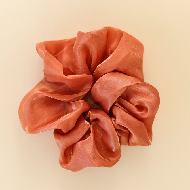 Chouchou en organza - Papaye