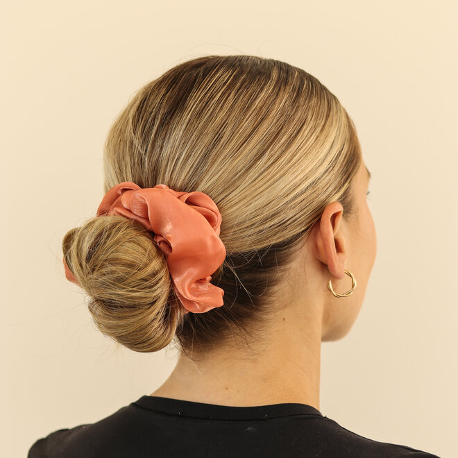 Chouchou en organza - Papaye