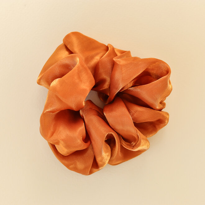 Chouchou en organza - Cuivre