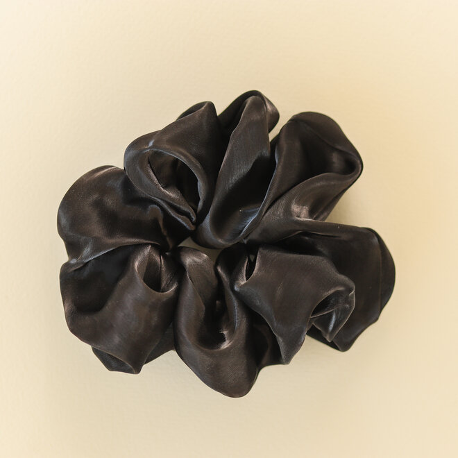 Chouchou en organza - Noir