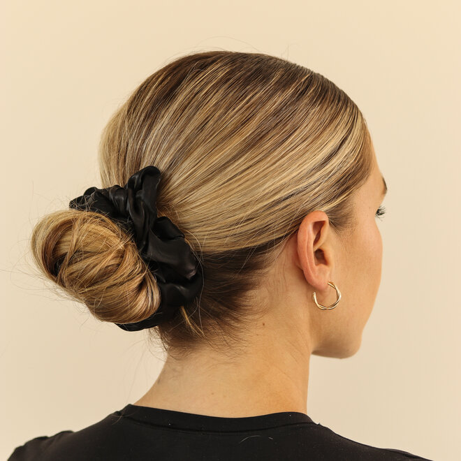 Chouchou en organza - Noir
