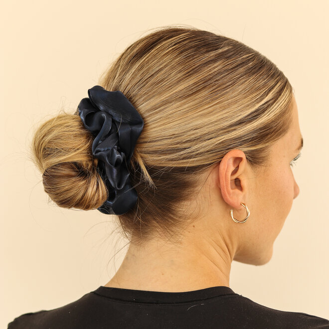 Chouchou en organza - Marine