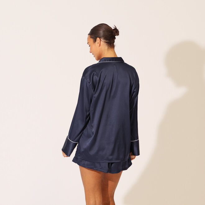 Ensemble de pyjama satiné - Marine