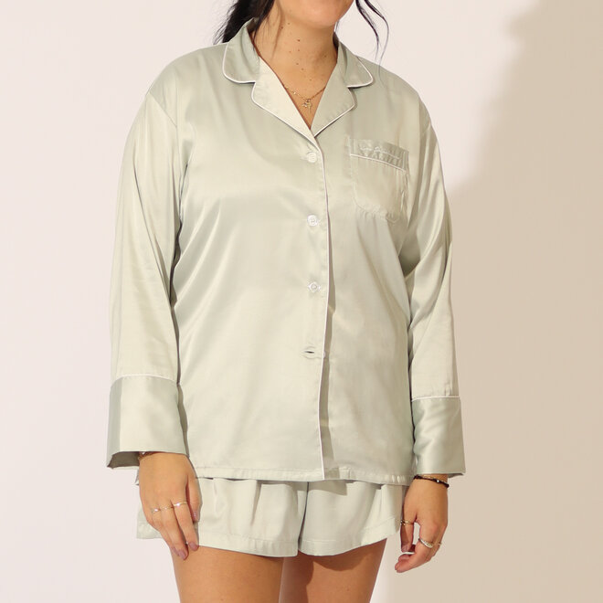 Ensemble de pyjama satiné - Agave