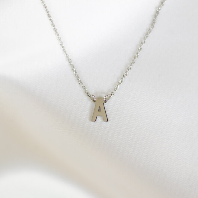 Collier pendentif lettre - Argent