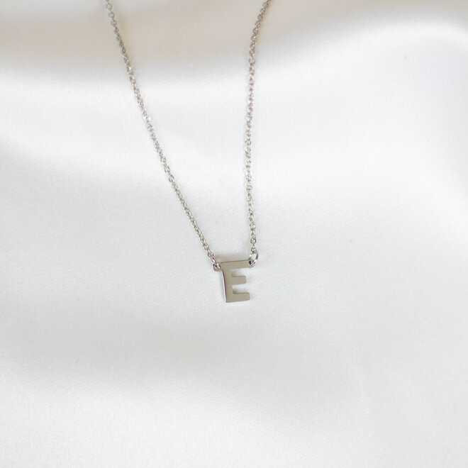 Collier pendentif lettre - Argent